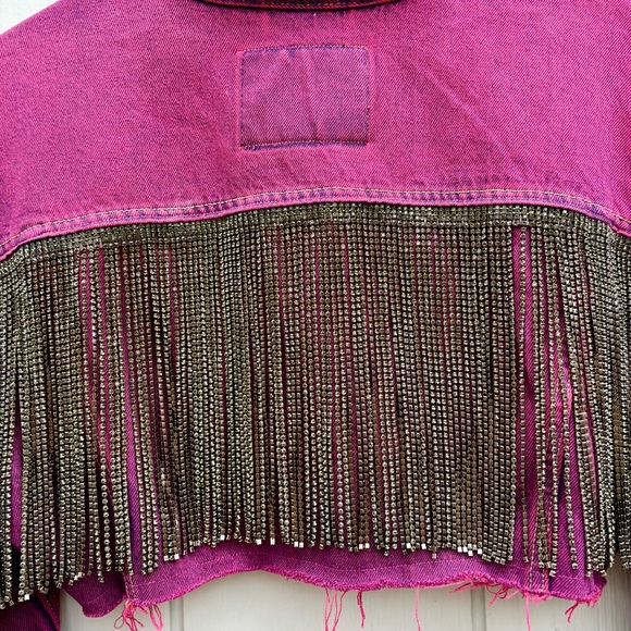 RARE Daniel Diamond Vintage Rhinestone Fringe Jacket - Picture 7 of 15